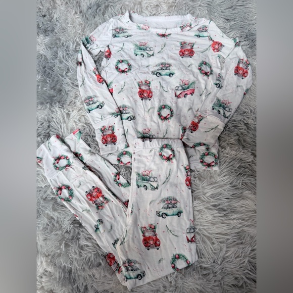 Little Snuggles Other - Holiday Car Print Toddler Bamboo Pajama Set